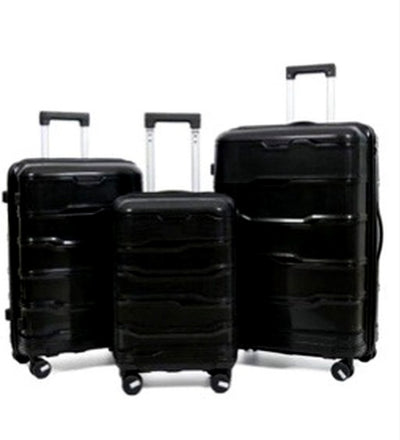 Set de Maletas Rígidas Negras – 3 Piezas con 4 Ruedas 360