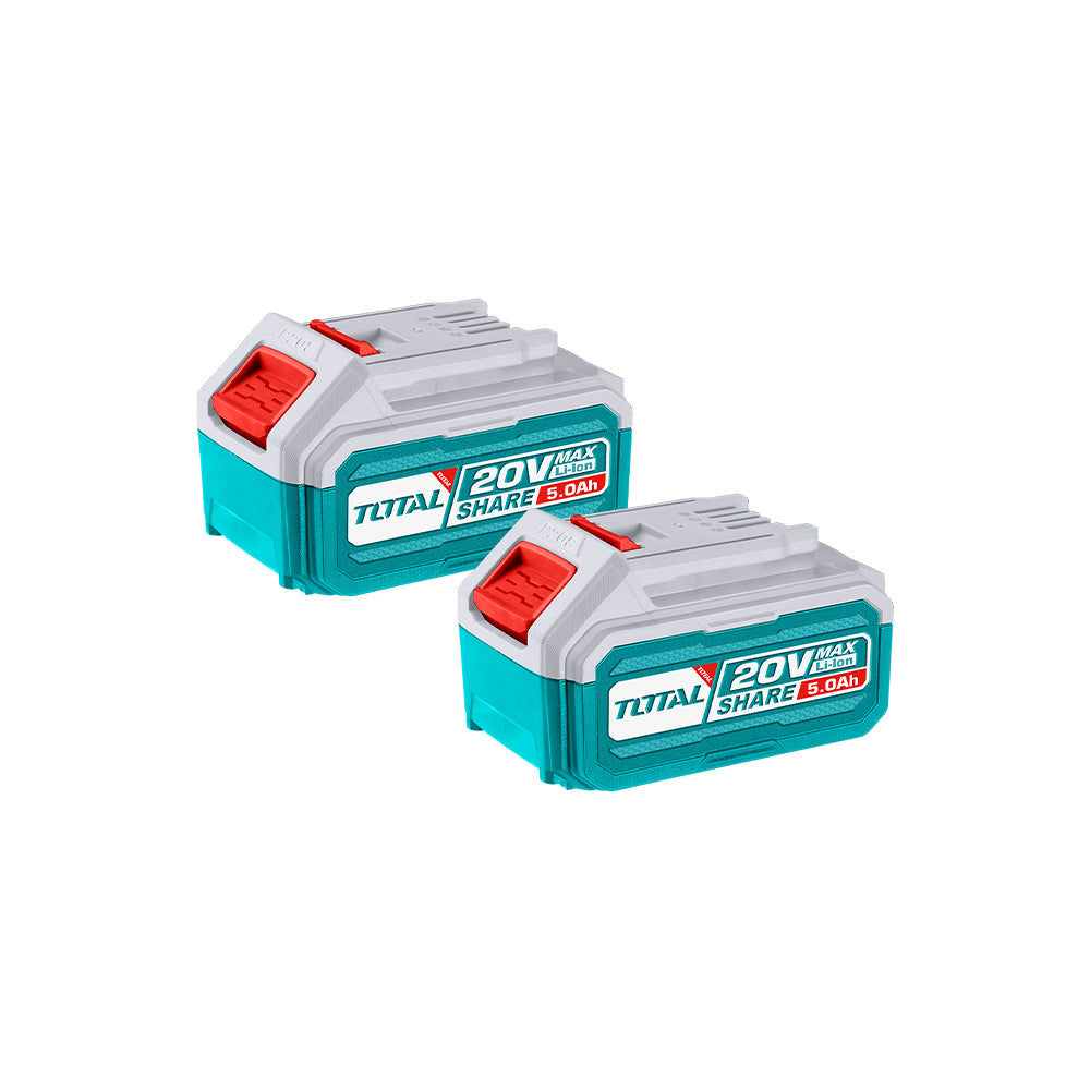 Potencia Continua: Pack de 2 Baterías de Ion-Litio 5.0Ah para Herramientas Inalámbricas 20V